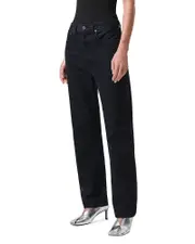 Agolde '90s Pinch Waist High Rise Straight Jeans in Crushed
