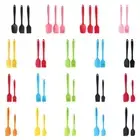 2/3pcs Silicone Scraper Oil Brush Cake Cream Spatula Set Baking Brush Kitchen