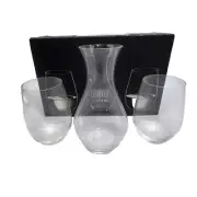 Riedel Wine Sake Set Mini Decanter And Two Glasses New In Box Crystal Taster