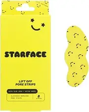 Starface World Lift Off Pore Strips, Blackhead Remover, Deep Cleansing Nose Strip, Patches for Nose Pores (8 count), 8.0 count