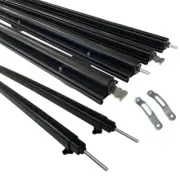 Premium Short Black Caravan Anti Flap Kit & 2 Rafters Package AFK & Rafter Pack