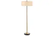 Floor Lamp Stand Reading Gold Metal Fabric Modern Lighting Decoration Home Decor