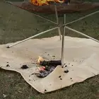 Fire Pit Mat Fireproof Stove Grill Mat for Wood Deck Camping BBQ,Lawn Protection