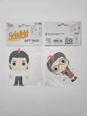 Seinfeld Gift Tags Funko Pop 4 Count Elaine Jerry Christmas Birthday NEW