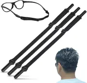 Glasses Strap Sports, 3 Pcs Eyeglasses Straps for Sunglasses, Adjustable Anti Sl