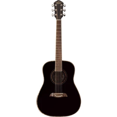 Oscar Schmidt OG1B 3/4 Size Dreadnought Acoustic Guitar, Black