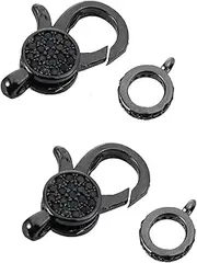 KALLORY DIY Lobster Clasp Parts Set 2pcs Alloy Lobster Clasp Fittings for Necklace Bracelet