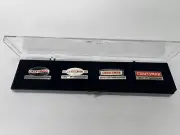 Set of 4 Craftsman Tool Anniversary Lapel Hat Pins In Display Case