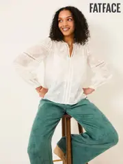 FatFace Jasmine Ivory Decorative Blouse (AL1874) | $159