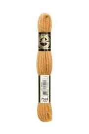 DMC Tapestry Wool #7506 Light Golden Brow Laine Colbert Wool 8m Skein 10 ct, New