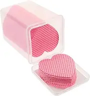 NIYANGLE 200Sheets Heart Shaped Nail Polish Remover Pads Soft Absorbent Nail Wipes for Gel Nails for Quick Clean Up and Convenient Manicure the Go for Home Use
