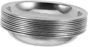 IMIKEYA 10 Pcs Mini Sauce Plates Round Dipping Dishes for Condiments Snacks and Appetizers Space Efficient Sturdy Serving Bowls for Kitchen Use