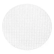10Pcs Round Plastic Canvas Mesh Sheets 6.89 Inch/17.5cm White Circle Blank Mat