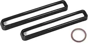 2pcs Front Grill Grille Inserts Cover Trim Fit For Dodge Challenger 2015-2022 Black Red Blue Yellow(Black)