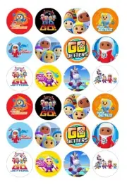 24 x Go Jetters Edible Image Cupcake Toppers Pre-Cut