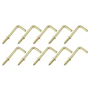 Screw Hooks for Hanging (39mm/1.54") 20Pcs, Ceiling Hook Metal L Shape Hooks