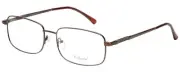 Calabria Enhance 4106 Rectangular Reading Glasses +1.50 Brown Men 60mm