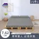 【House Door 好適家居】大和防蟎抗菌表布 多功能記憶折疊床墊7.62cm厚贈大和抗菌布套-雙人5尺