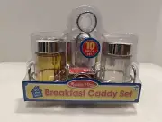 NOS RARE MELISSA & DOUG breakfast Caddy Play Food Set Syrup Diner No Liquid