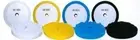 Hitech HB102C White Aggressive Hi Buff 9" Waffle Polish Pad (2 Pack)