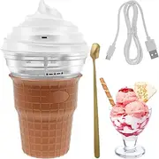 Frozen Dessert Maker, Home Ice Cream Machine for Kids - Mini Digital Maker for Gelato, Sorbet, and Frozen Yogurt