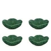 Bordallo Pinheiro Medium Cabbage Bowl, Set of 4
