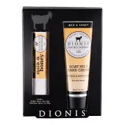 Dionis Goat Milk & Honey Scented Hand Cream/Lip Balm Set 1 oz/.28 oz