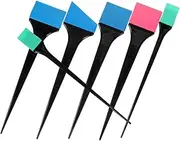 Healvian 6pcs Silicone Hair Dye Applicator Brush Set Hair Coloring Tool for Salon Home Easy Application Quick Clean up