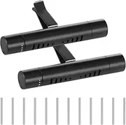 Car Freshener Vent Clip, Car Diffuser, 2 PCS Car Air Freshener Diffuser with 12 Refill Sticks, Cylindrical Vehicle Aromatherapy Clips for Office, Kitchen, Bathroom, Pet Houses,Vehicle Essentials
