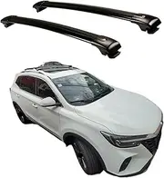2PCS Crossbar Cross Bars Compatible for Roewe MG RX5 MAX 2019-2024 Roof Rail Rack Bars(Black)