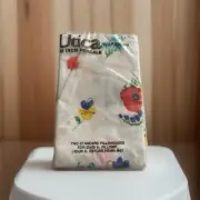 VTG Utica JP Stevens Polka Dot Flower Percale Standard Pillowcase Set Retro New