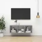 NNEVL Wall-mounted TV Cabinet Concrete Grey 37x37x107 cm Chipboard