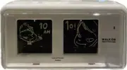 Yoshitomo Nara Walk On Flip Table Clock Patapata White TWEMCO