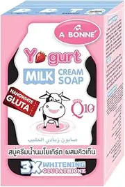 A Bonne X2 Boxes Yogurt Milk Cream Soap Nano White Q10 X 3 Glutathione 90g