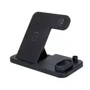 W30 Qi Vertical Wireless Charger For Mobile Phones and Apple Watch Airpods Pencil With Adjustable Phone Stand