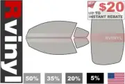 Rtint Precut Window Tint Kit for Nissan Altima 2008-2013 (Coupe) Tinting Films (for: Nissan)