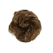 3 Pcs Synthetic Hair Chignons Elastic Scrunchie Hair Extensions Ribbon Ponytail Hair Clip Bundles Hairpieces Donut Buns