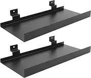 Metal Wall Mounted Shelf, Sturdy Crafted Ledge for Figurines Crafts Photo Frames, Modern Design Showcase Organizer in Homes Shops, Iron Display Rack for Elegant Aesthetic Appeal