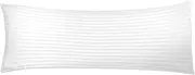 Hemi Home Bedding Soft Body Pillow-Size 20"x54" - Long Side Sleeper Pillows for Use During Pregnancy - Cotton Blend Cover with Soft Polyester Filling (Single Pack)