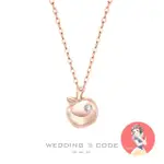 【WEDDING CODE】14K金 鑽石項鍊 4436蘋果玫(尺寸加大 天然鑽石 情人節 禮物 禮盒)
