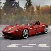 Scale Finished Model Car 1/18 for Ferrari Monza SP1 2020 Alloy Sports Car Model Diecast Simulation Vehicle Collectible Gift Miniature Replica Car