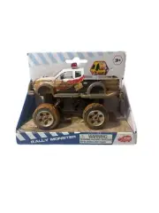 Dickie Toys RALLY MONSTER TRUCK Die Cast Metal Pull Back Vehicle Thunder Lizard
