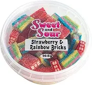 Sweet & Sour Strawberries Rainbow Bricks Tub