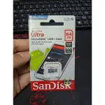 SANDISK 閃迪 ULTRA MICRO SD 64GB CLASS 10 存儲卡