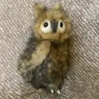 Hansa Owl Youth Moving Head 4465 New With Tag, Realistic Brown Owl Plush
