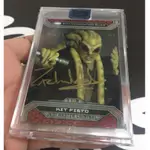 TOPPS 星際大戰 STARWARS 電影卡 簽名卡 演員親筆卡面簽 KIT FISTO 絕地武士 絕地大師 /53