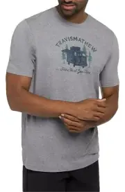 TravisMathew Men's Coal Walk Short Sleeve Golf T Shirt