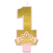 DISNEY PRINCESS ONCE UPON A TIME 1ST BIRTHDAY CANDLE