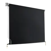 Retractable Straight Drop Roll Down Awning Garden Patio Screen 2.1X2.5M