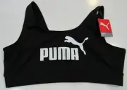 Womens Puma Essential Bra Tight Fit Black Xlarge Nwt